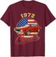 Vintage 1972 Chevelle 72 Classic American Muscle Car Lover T-Shirt - T-Shirt | Maroon