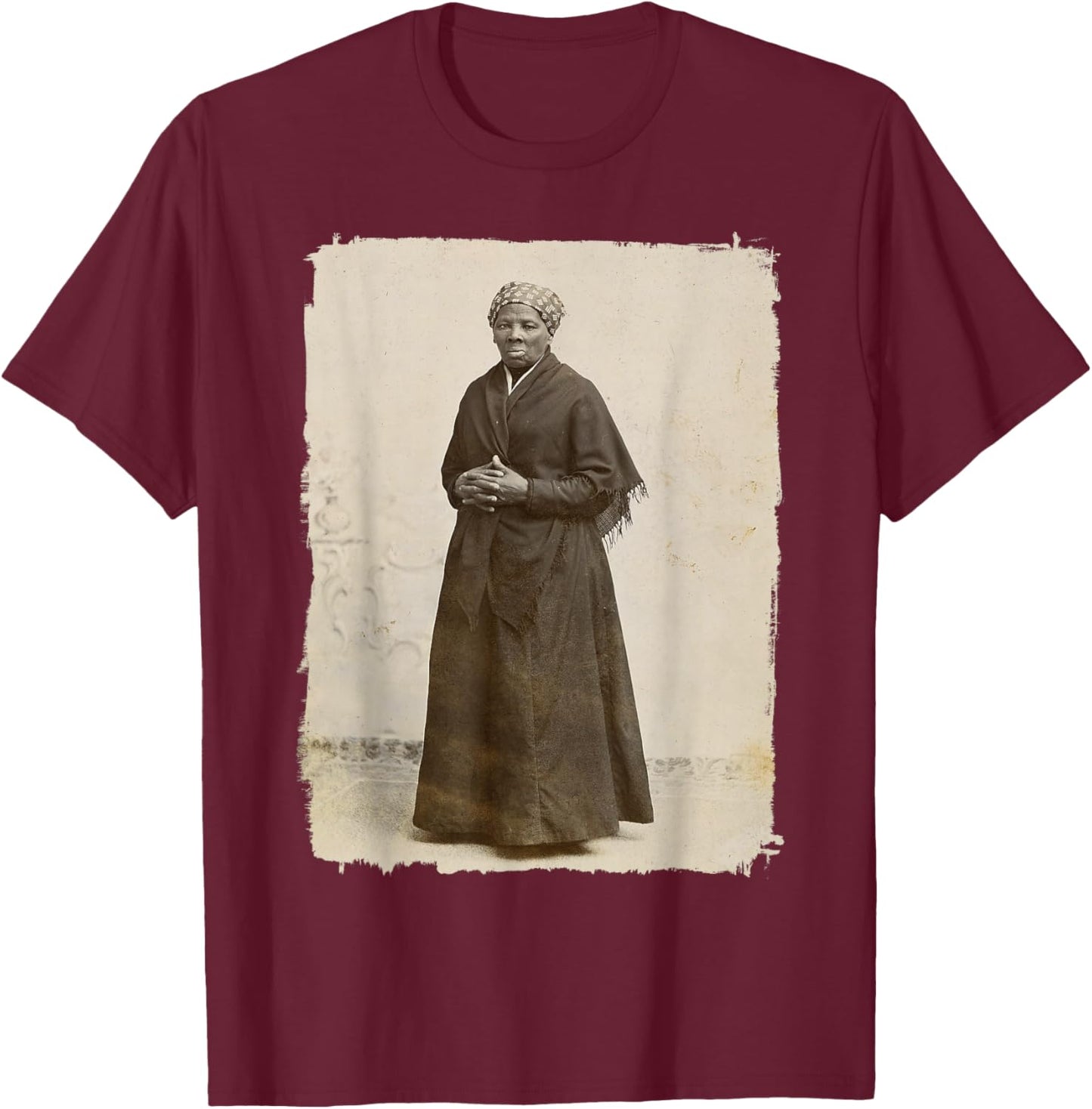 Harriet Tubman, Famous American Abolitionist T-Shirt - T-Shirt | Maroon
