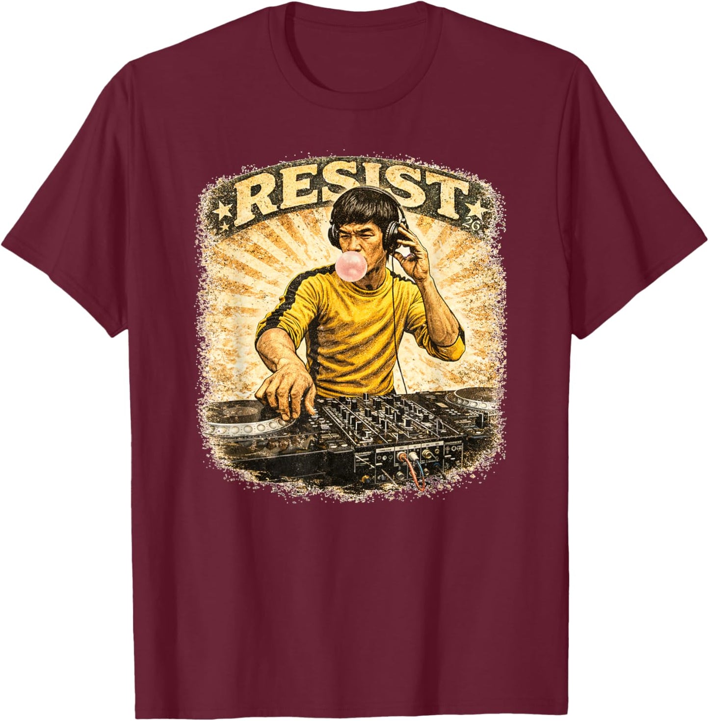 Bruce DJ T-Shirt - T-Shirt | Maroon