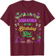 Godfather of The Birthday Girl Mardi Gras Coquette Bow T-Shirt - T-Shirt | Maroon