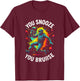 You Snooze You Bruise - Funny Paintball Art Player T-Shirt - T-Shirt | Maroon