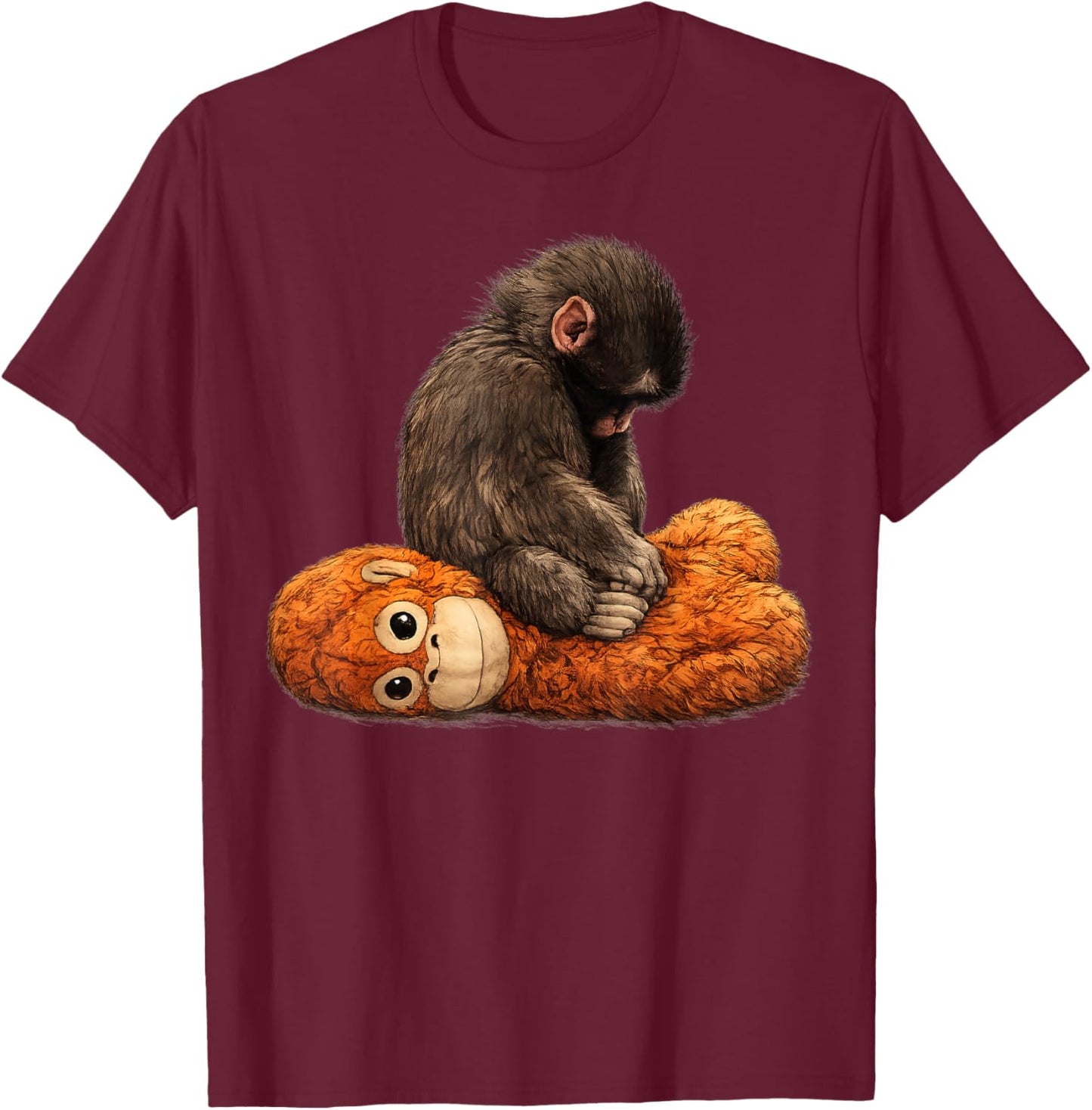 Baby Monkey Punch T-Shirt - T-Shirt | Maroon