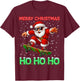 Merry Christmas Light Ho Ho Santa Skateboard Boy Kid Toddler T-Shirt - T-Shirt | Maroon