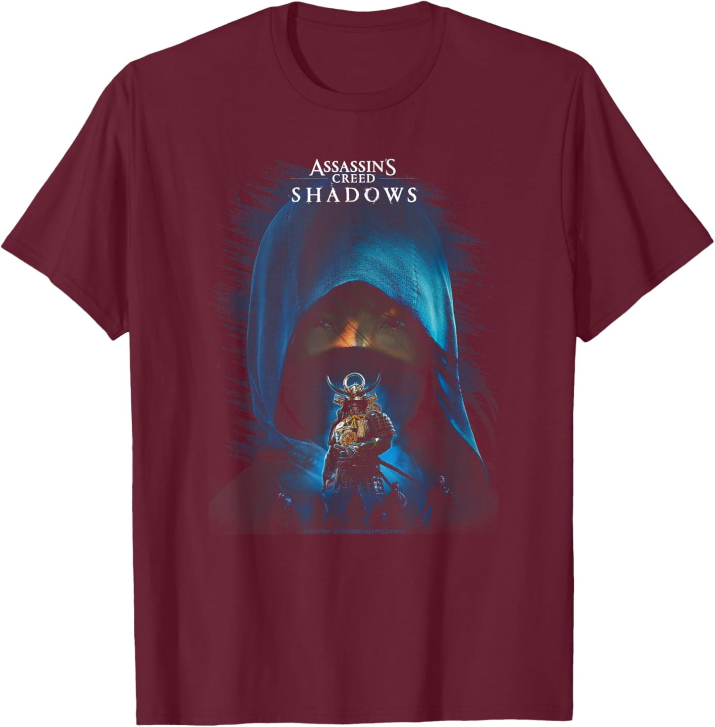 Assassin Creed Shadows DLC Officially Licensed T-Shirt - T-Shirt | Maroon