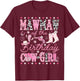 Mawmaw of The Birthday Cow-Girl Pink Rodeo Western Disco T-Shirt - T-Shirt | Maroon