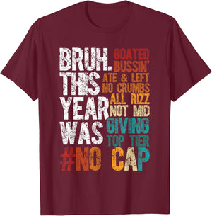 Funny Gen Z Slang This Class Had Mad Riz Teachers Humor T-Shirt - T-Shirt | Maroon