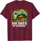 100 Days Level Unlocked Gaming 100 Days of School Boys T-Shirt - T-Shirt | Maroon