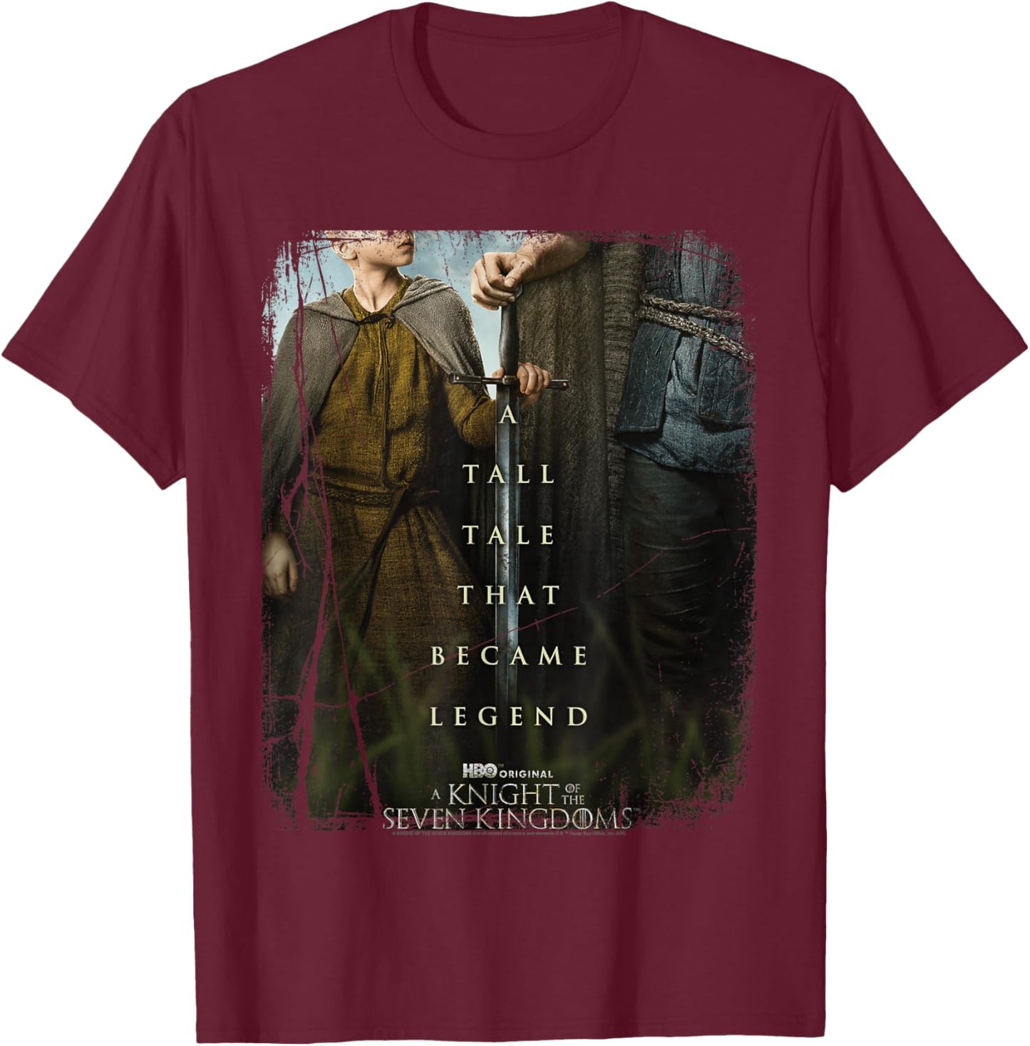 Knight of The Seven Kingdoms Key Art T-Shirt - T-Shirt | Maroon
