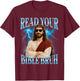 Funny Christian Read Your Bible Bruh T-Shirt - T-Shirt | Maroon