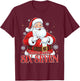 Santa Says Six Seven 67 Meme Christmas Holiday 6 7 Funny T-Shirt - T-Shirt | Maroon