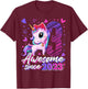 3rd Birthday Shirt Girl 3 Year Old Gifts 3 Birthday Girl T-Shirt - T-Shirt | Maroon