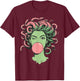 Medusa Bubblegum Mythological Snake Hair Goddess Feminist T-Shirt - T-Shirt | Maroon