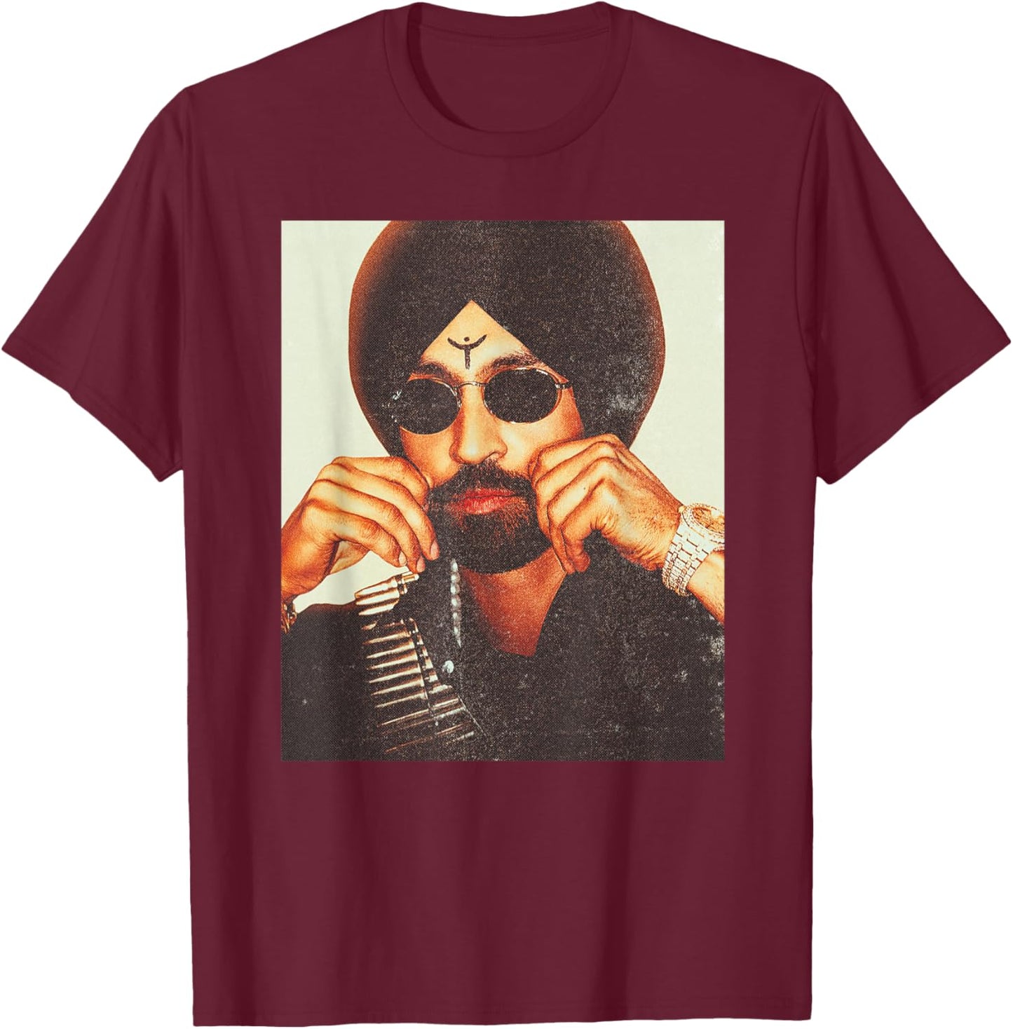 Aura | Diljit Dosanjh 2026 - Tour T-Shirt - T-Shirt | Maroon