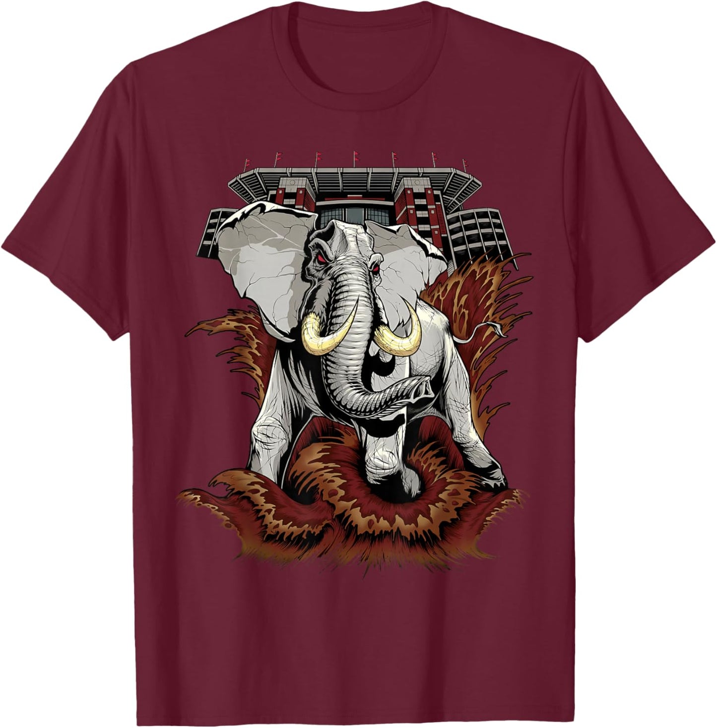 Alabama AL Vintage Sports Lover Men Women Kids Gifts T-Shirt - T-Shirt | Maroon
