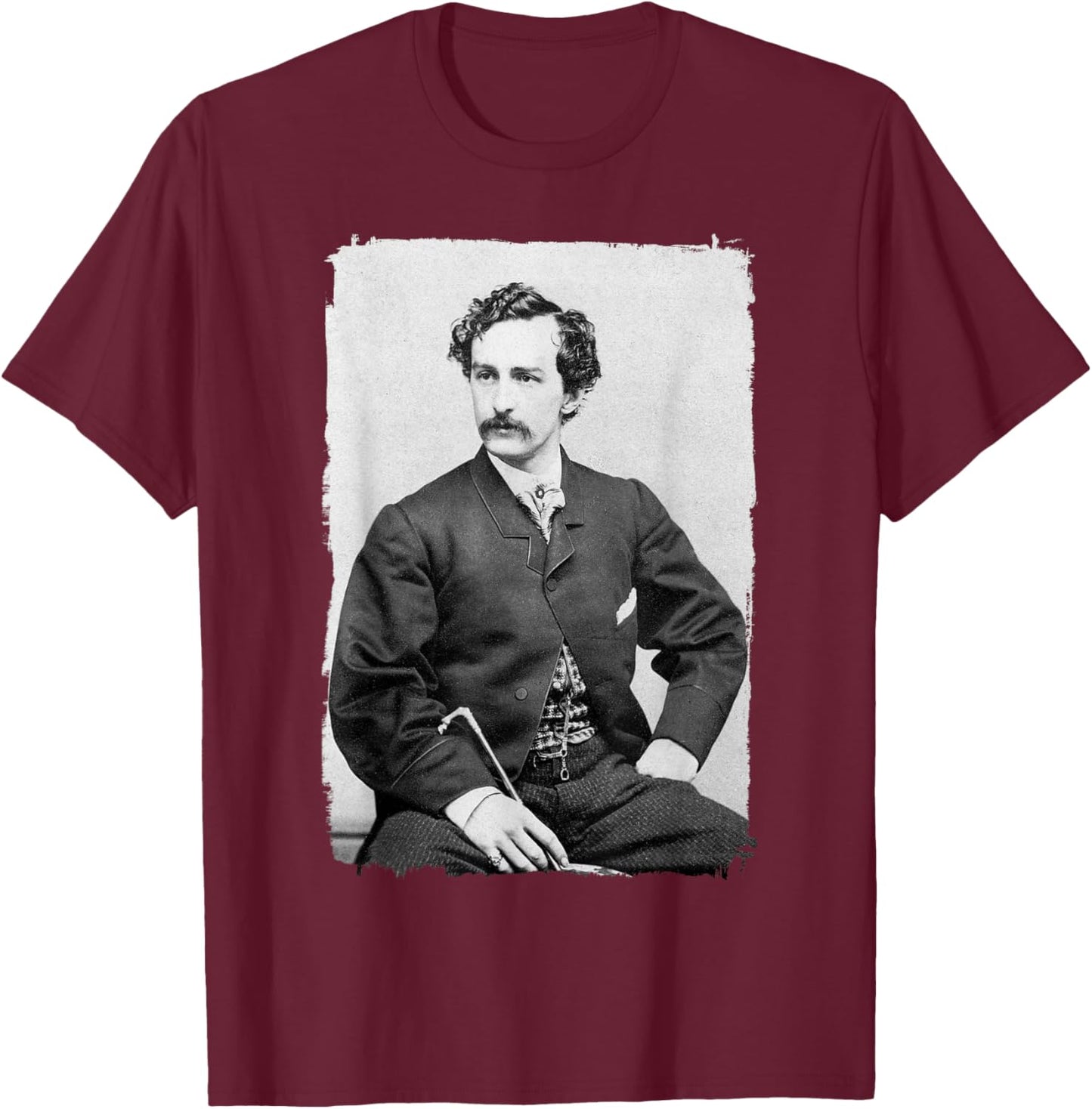 John Wilkes Booth T-Shirt - T-Shirt | Maroon