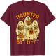 67 Meme Trendy Ghost Halloween Funny Six Seven Gen Alpha Z T-Shirt - T-Shirt | Maroon