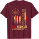 No Kings Shirt Vintage America Flag 1776 October 18 T-Shirt - T-Shirt | Maroon