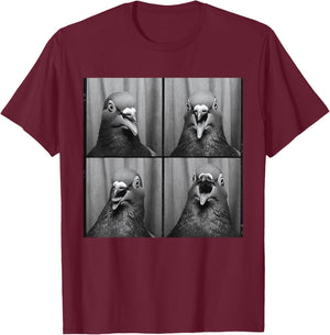 Funny Pigeon T-Shirt - T-Shirt | Maroon