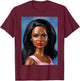 Angry Disgusted Black Doll Face Meme Reaction Meme Funny T-Shirt - T-Shirt | Maroon