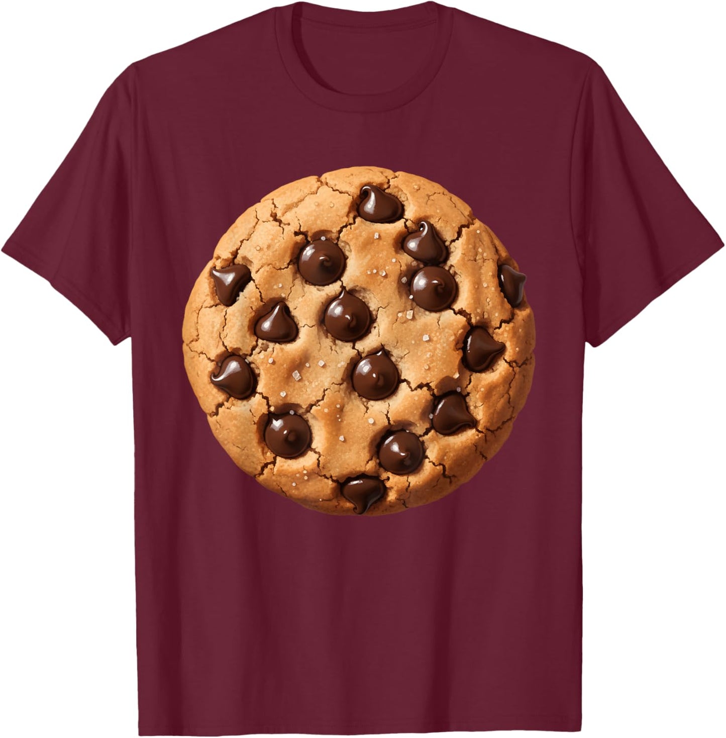 Chocolate Chip Cookie Bakery Biscuit Pastry Food Costume T-Shirt - T-Shirt | Maroon