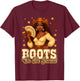 Boots On The Ground Where Them Fans at Black Western Cowgirl T-Shirt - T-Shirt | Maroon