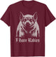 I Have Rabies T-Shirt - T-Shirt | Maroon