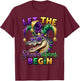 Mardi Gras Let The Shenanigans Begin Boy, Girl Men Women T-Shirt - T-Shirt | Maroon