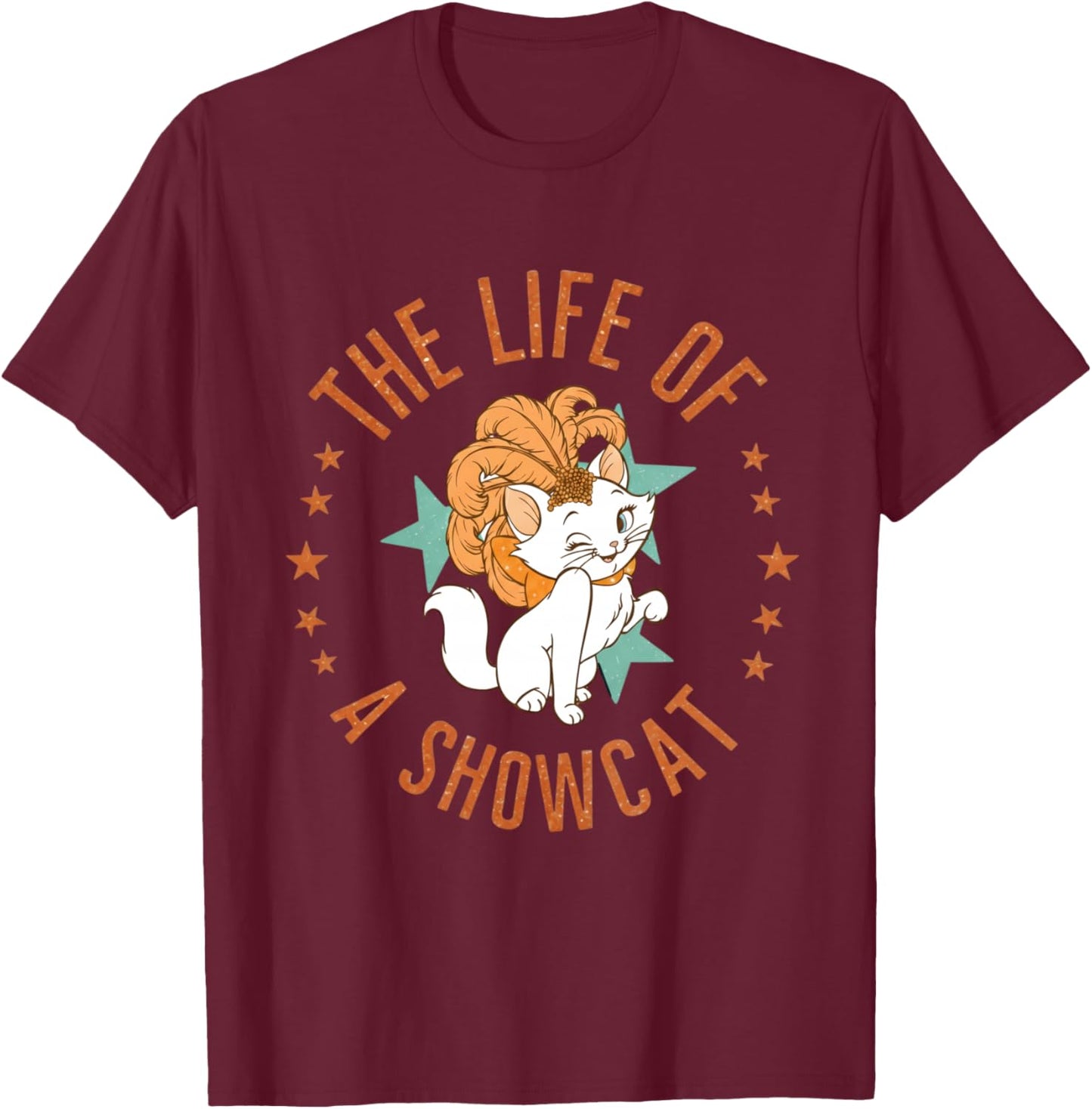 Funny Cat Era Life of Showcat Cat Lovers Men Women Kids T-Shirt - T-Shirt | Maroon