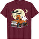 Monster Truck Ghost Pumpkin Halloween Women Kids T-Shirt - T-Shirt | Maroon