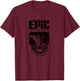 Elvis Presley EPiC 100 Percent Logo T-Shirt - T-Shirt | Maroon