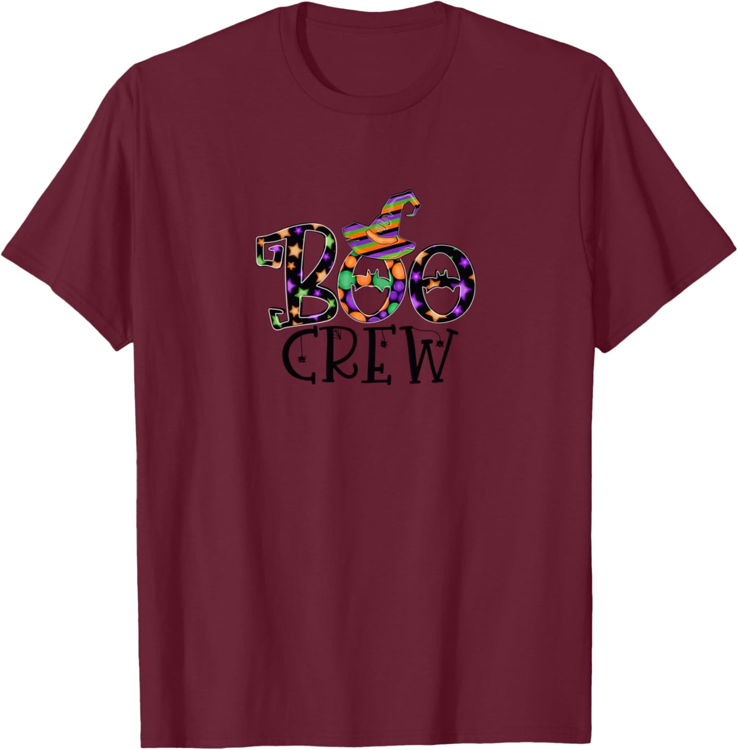 Boo Crew Halloween T-Shirt - T-Shirt | Maroon