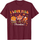 I Love Fall Prevention Nurse Fall Physical Therapy PT OT T-Shirt - T-Shirt | Maroon