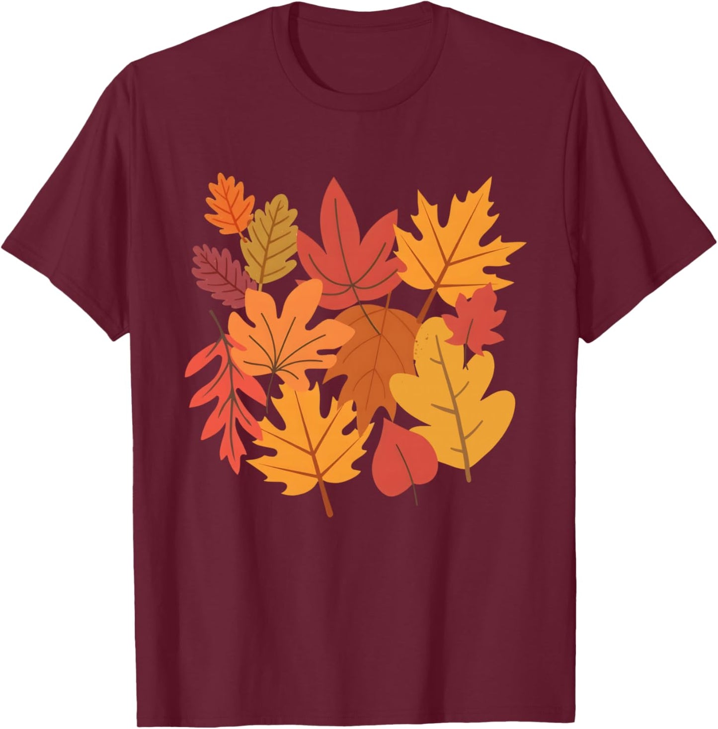 Funny Leaf Blower Fall Costume Couple Halloween Matching T-Shirt - T-Shirt | Maroon