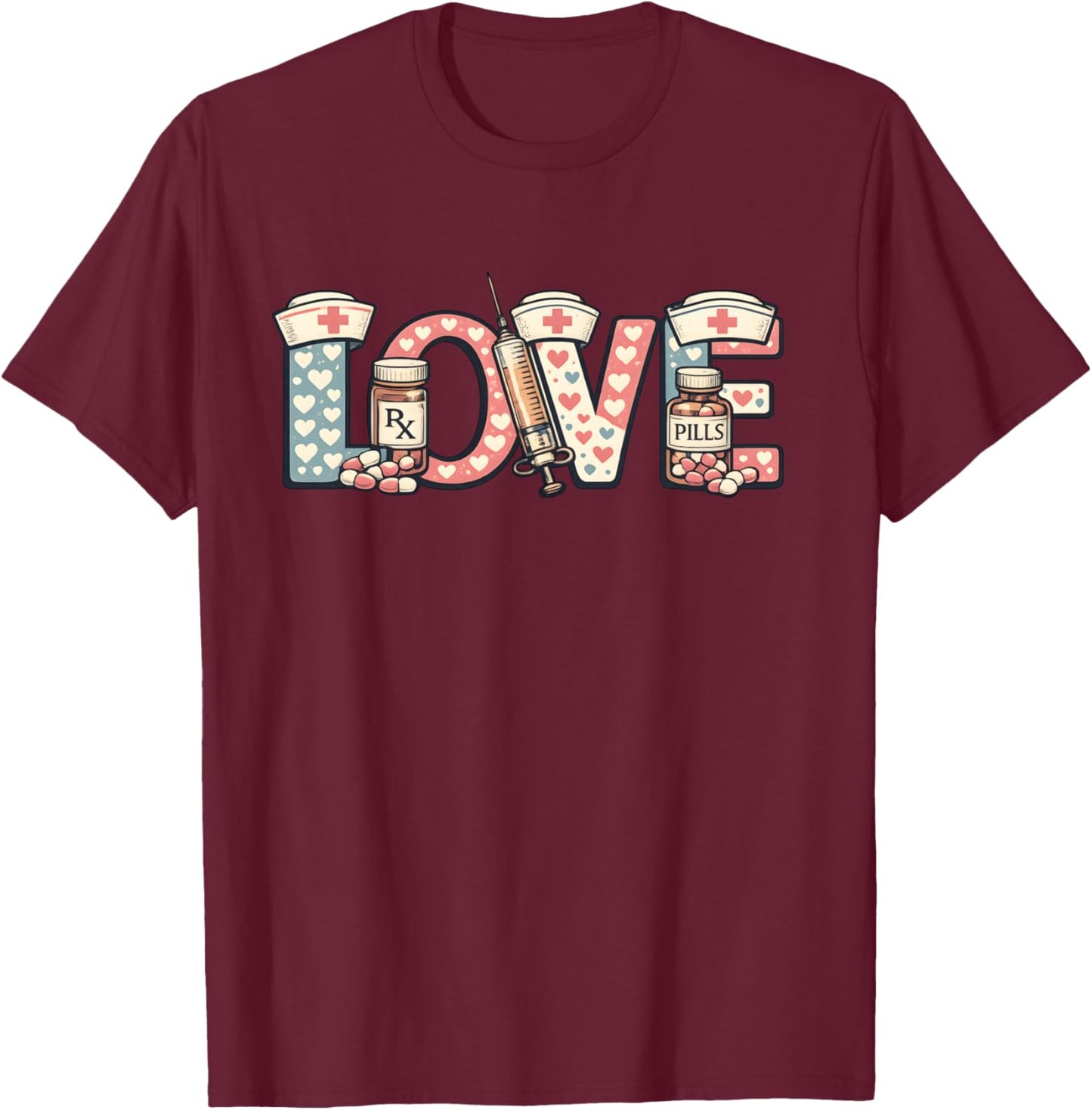 RN Future LPN Nurse Life Week CNA 2026 NICU Graduation ICU T-Shirt - T-Shirt | Maroon