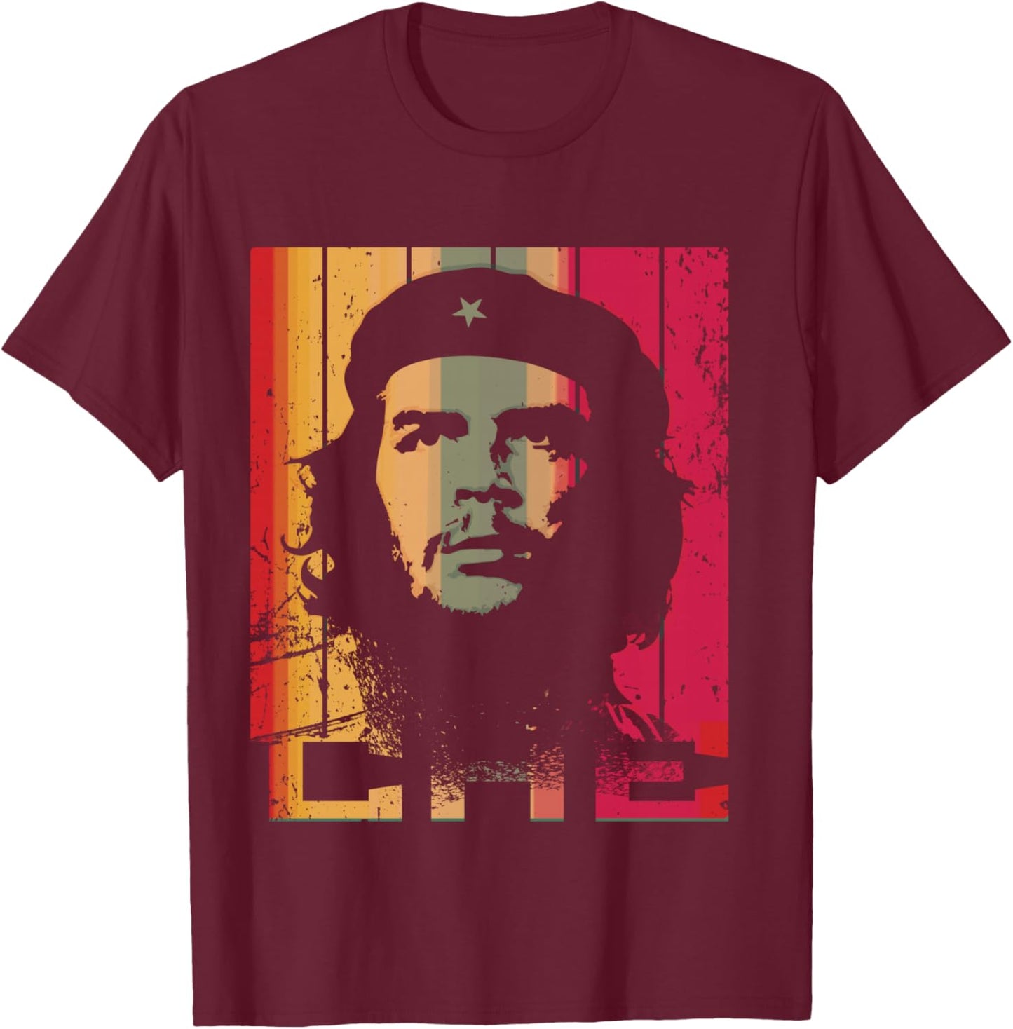 Che Guevara Shirt Pop Art Rebel Cuba T-Shirt - T-Shirt | Maroon