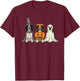 Spooky Ghost English Springer Spaniel Pumpkin Halloween T-Shirt - T-Shirt | Maroon