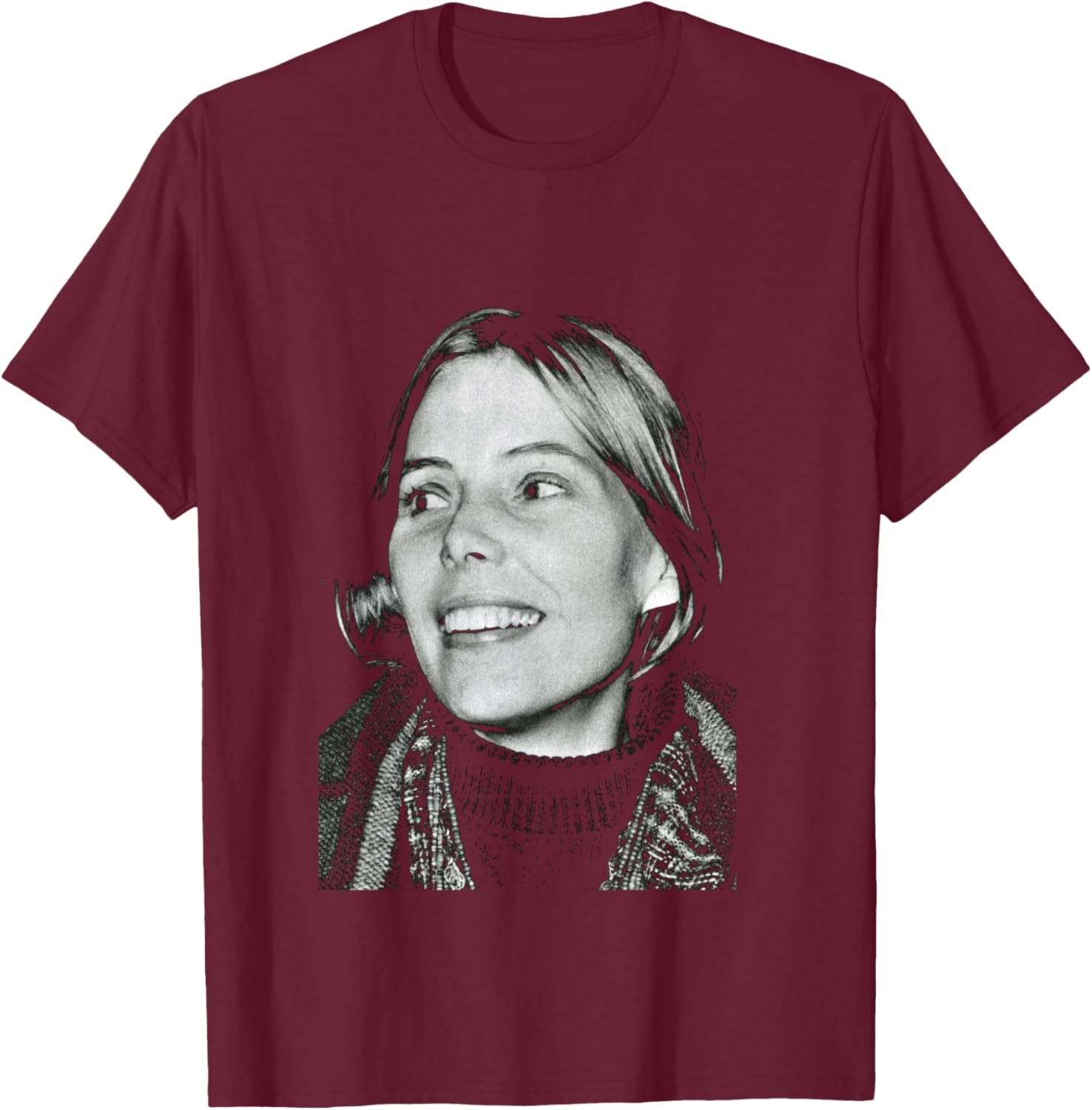 Joni Mitchell Folk Singer Clouds Era 1969 T-Shirt - T-Shirt | Maroon