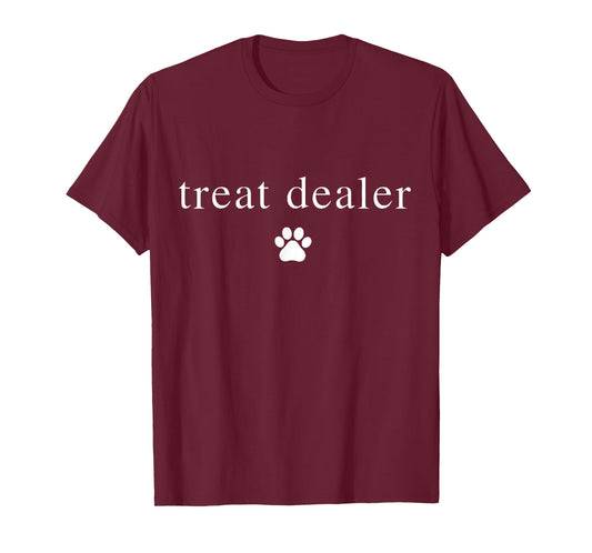 Dog Paw Print Treat Dealer Funny Humor Dog Owner Dog Treats T-Shirt