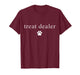 Dog Paw Print Treat Dealer Funny Humor Dog Owner Dog Treats T-Shirt