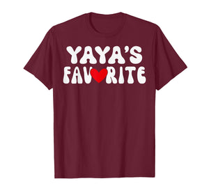 Yaya’S Favorite Funny Grandparent Grandchild Vintage Humor T-Shirt