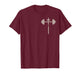 Barbell Cross Dumbbell Workout Christian Men's Lord Gym T-Shirt