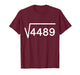 67 Six Seven 6 7 Meme 4489 Square Root Slang Math Teacher T-Shirt