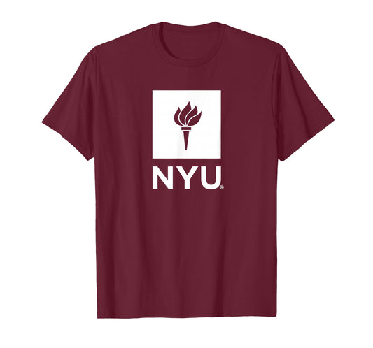 New York University NYU Violets Primary Logo T-Shirt