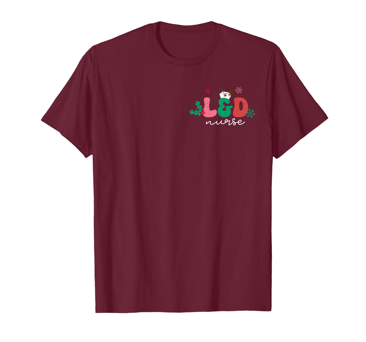 Christmas Santas Delivery Service L&D Labor Delivery 2 Sided T-Shirt