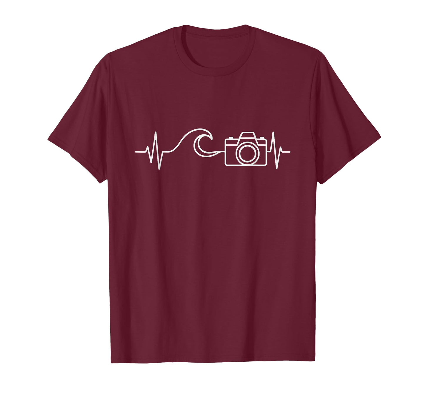 Travel Photographer for Photography Lover Ocean and Camera T-Shirt