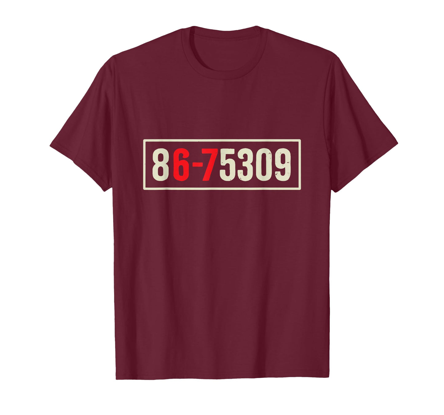 Vintage 80's Music 86-75309 Jenny 8675309 Six Seven 67 Meme T-Shirt
