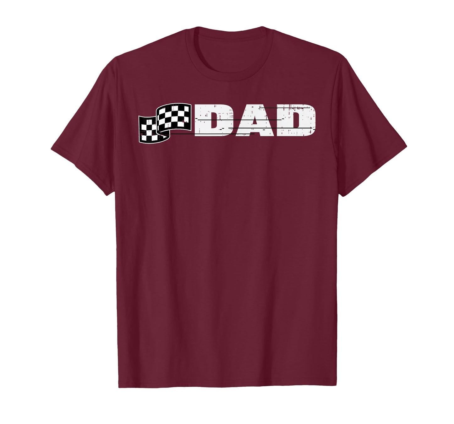 Birthday Racing Flag Dad Racer Party Family Matching Men T-Shirt