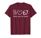 67 Meme Slang Peace Love Funny Cute Girls Six Seven T-Shirt