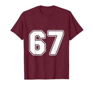 67 Meme 6 7 Numbers Six Seven Funny Boys Kids T-Shirt