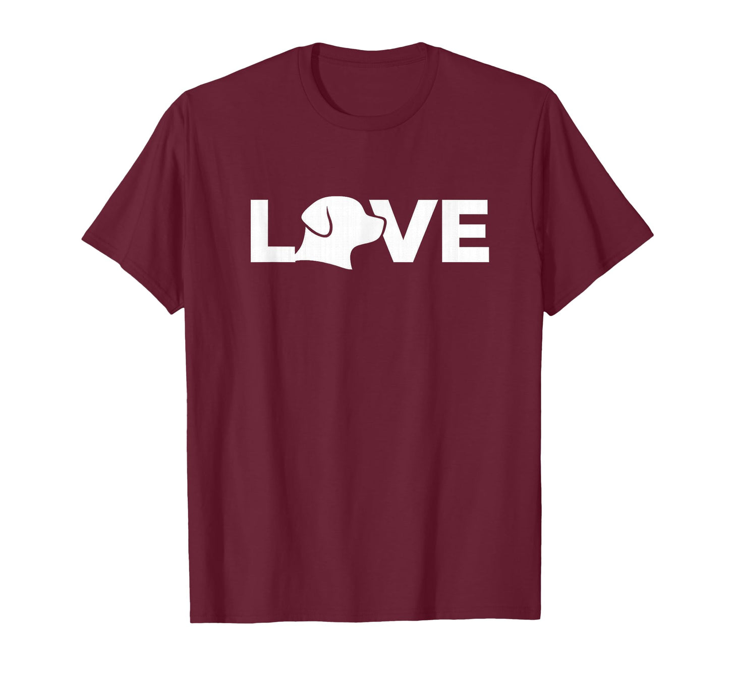 Love Dog Silhouette Shirt – Cute Pet Lover Valentine Tee T-Shirt